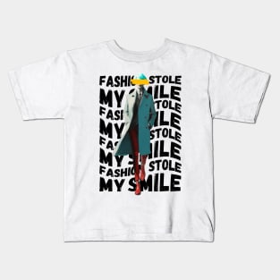 Fashion Stole My Smile Celebrity Model Quote Sarcasm Funny Quotes Kids T-Shirt